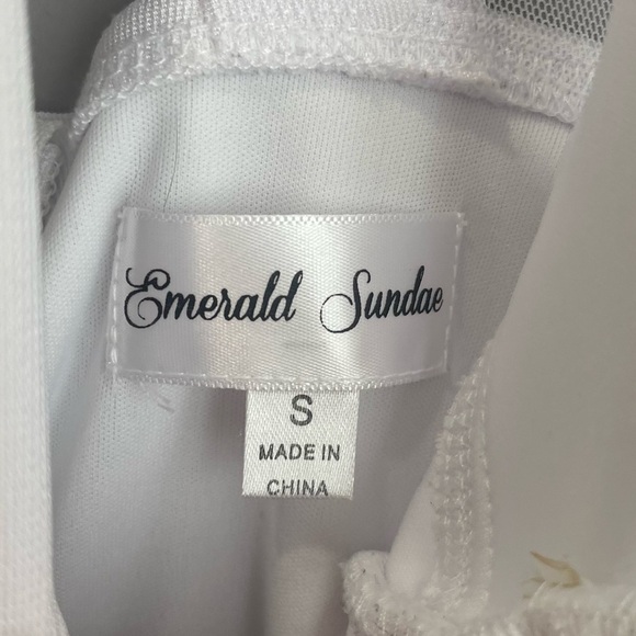 Emerald Sundae White Bodycon Dress - Picture 3 of 3